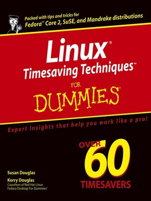 cover image of LinuxTimesaving TechniquesFor Dummies